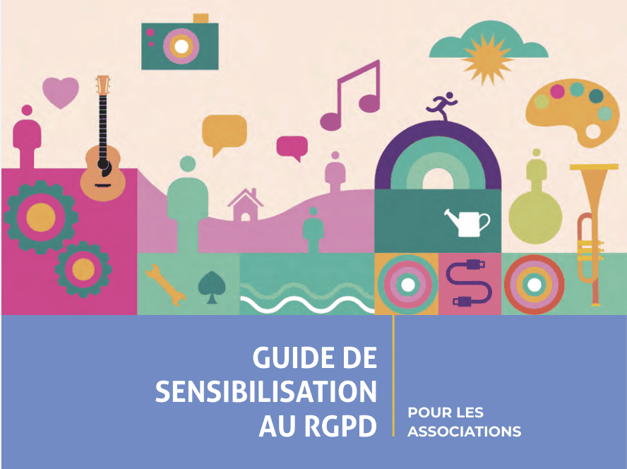 Page de couverture Guide de sensibilisation au RGPD pour les associations